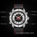 SMAEL Fashion Military Relojes deportivos para hombre Cuero de lujo